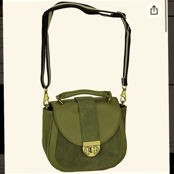 Emma Fox Handbags - NWT Emma Fox Dale Top Handle Flap Green Purse